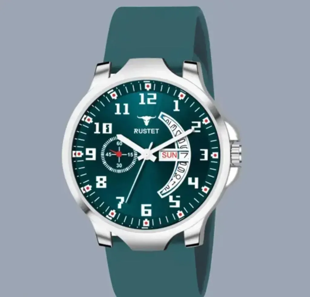 DD-0118 Day & Date Softest Silicone Strap Analog Watch