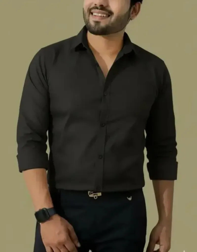 Men Cotton blend Casual Shirt