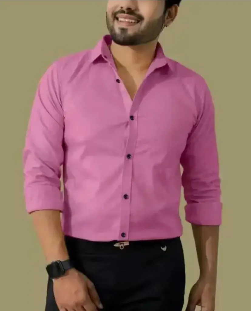 Men Cotton blend Casual Shirt