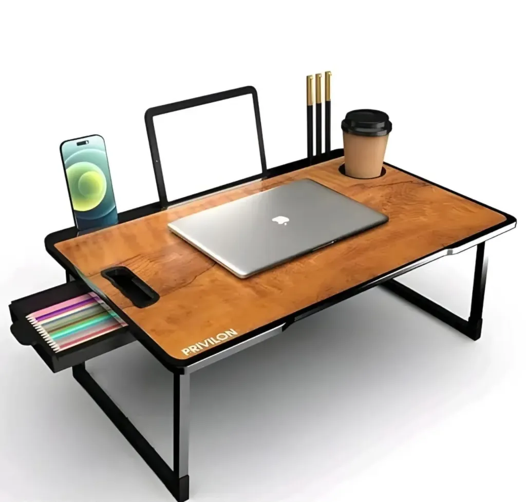 Portable foldable laptop table