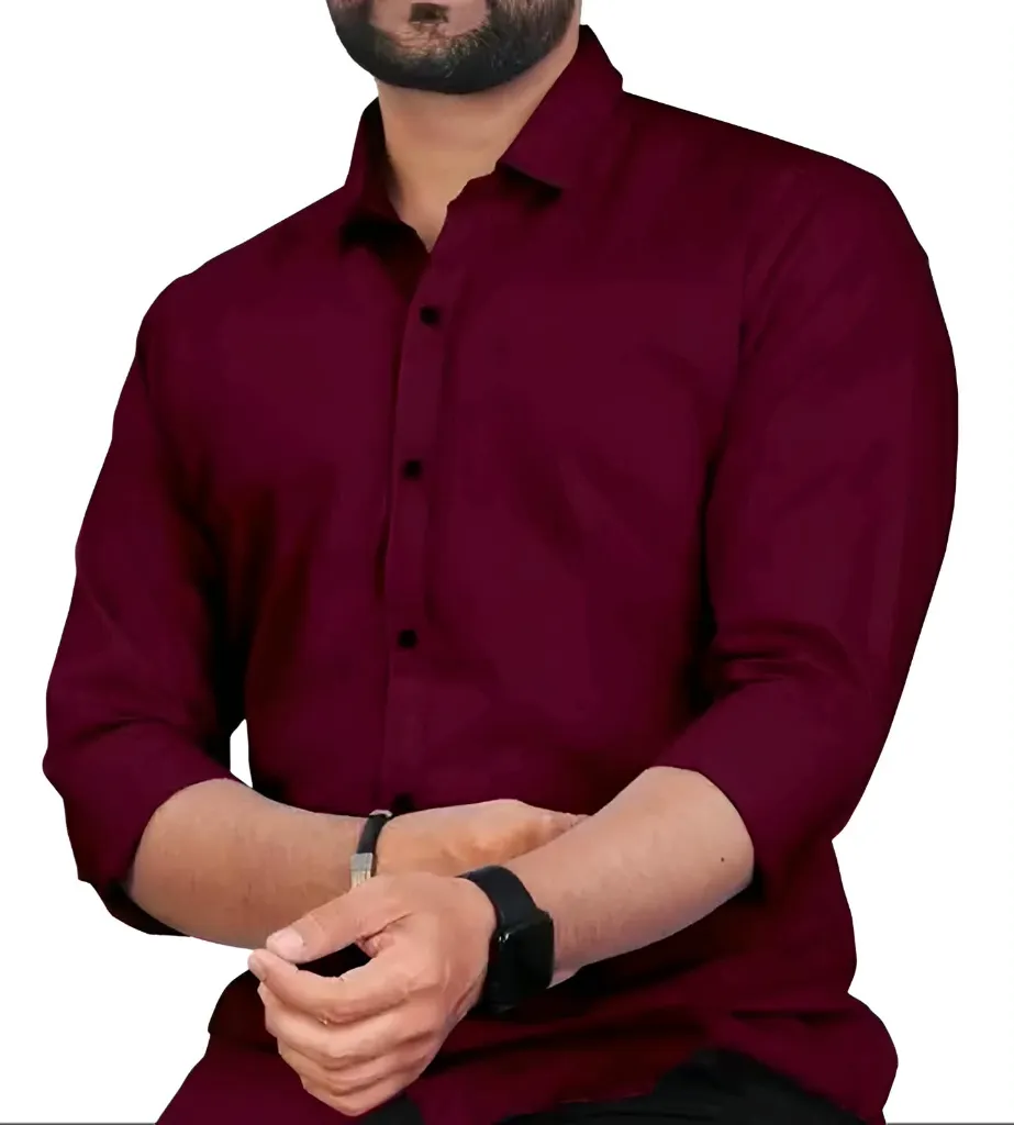 Men's Solid Full-Sleeve Formal & Casual Shirt