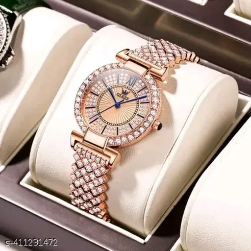 Women’s Elegant Crystal Bracelet Watch