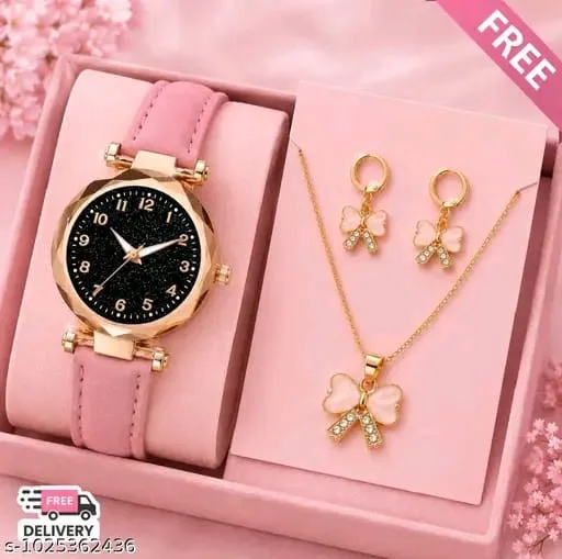 Women’s Watch & Jewellery Gift Set