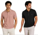Men's Solid Polo T-Shirt – Pack of 2