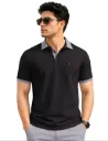 Men's Contrast Collar Polo T-Shirt