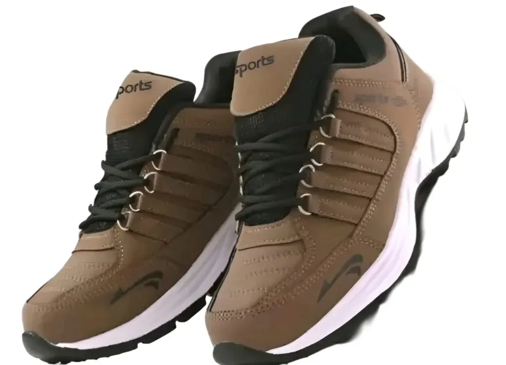Rugged Comfort Men's Brown Athletic Sneakers
