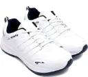 The Classic White & Navy Athletic Sneaker