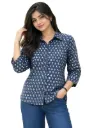The Indigo Motif Printed Shirt