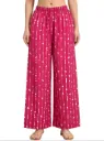 Geometric Print Wide-Leg Palazzo