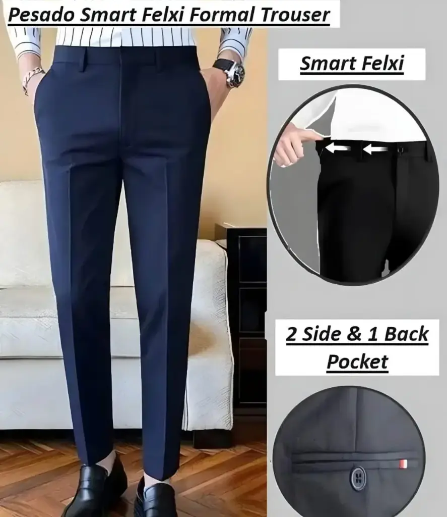 Pesado Men's  Formal Trousers