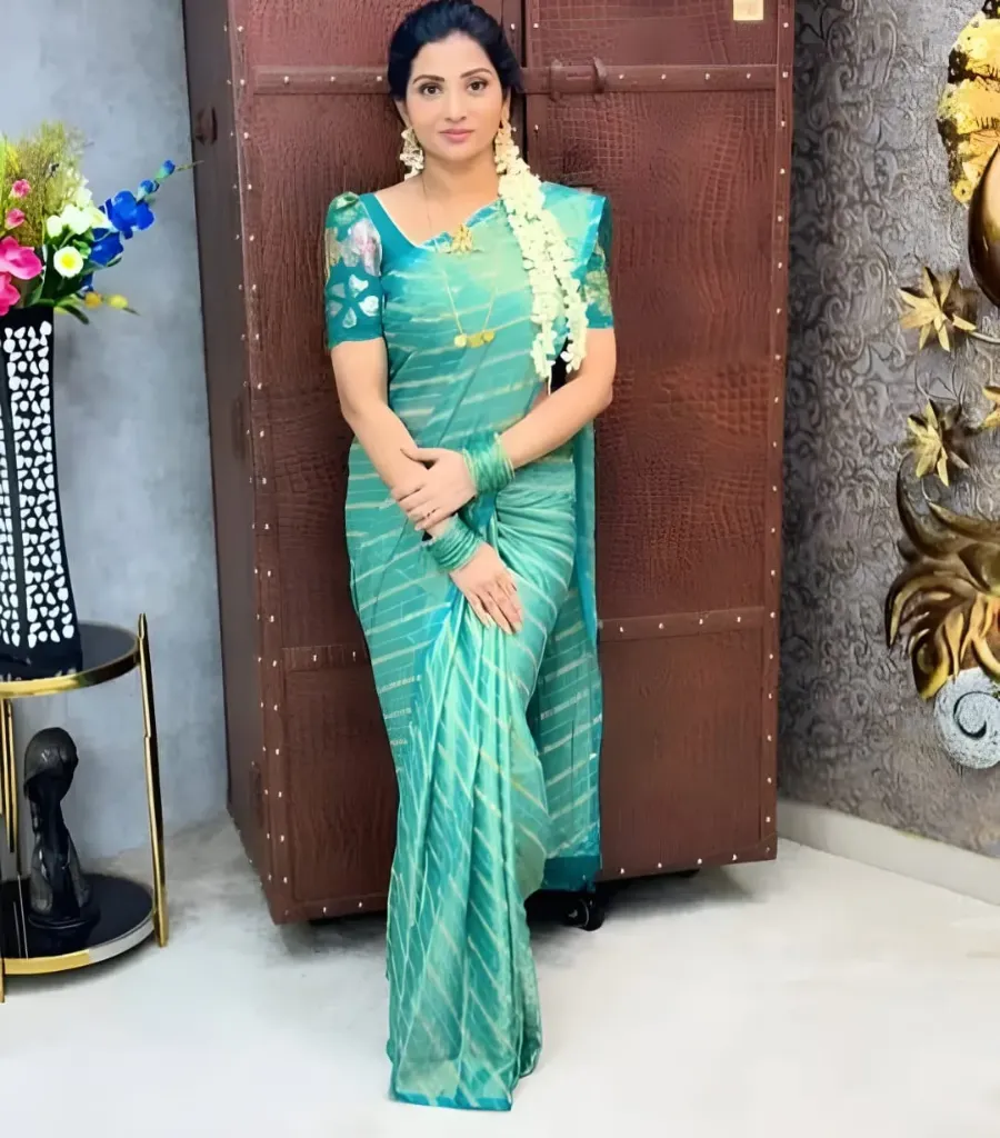 Designer fancy Brasso Saree