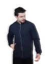 Winter Casual Wear Solid Zipper Jacket
