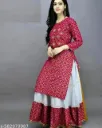 *Rayon  Women Kurti With Bottomwear*